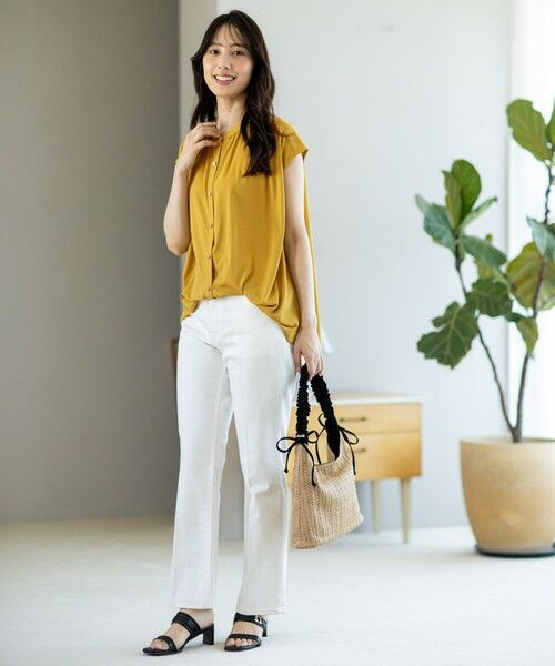 S size ONWARD(小さいサイズ) / エスサイズオンワード シャツ・ブラウス | 【接触冷感・UVカット・洗える】ハイストレッチスムース2WAY ブラウス | 詳細17