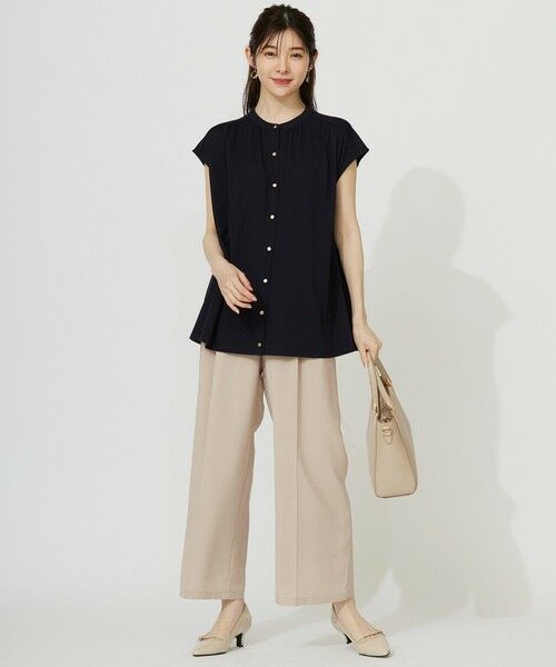 S size ONWARD(小さいサイズ) / エスサイズオンワード シャツ・ブラウス | 【接触冷感・UVカット・洗える】ハイストレッチスムース2WAY ブラウス | 詳細23