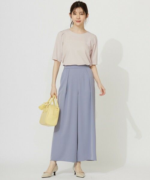 S size ONWARD(小さいサイズ) / エスサイズオンワード カットソー | 【接触冷感・UVカット・洗える】ハイストレッチスムースタックスリーブ カットソー | 詳細1