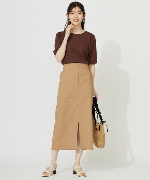 S size ONWARD(小さいサイズ) / エスサイズオンワード カットソー | 【接触冷感・UVカット・洗える】ハイストレッチスムースタックスリーブ カットソー | 詳細10