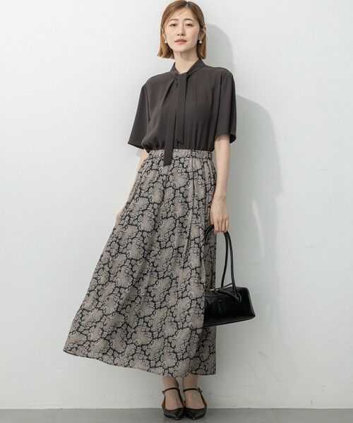 S size ONWARD(小さいサイズ) / エスサイズオンワード カットソー | 【UVカット/接触冷感/吸水速乾】ストレッチジョーゼット ボウタイ カットソー | 詳細7