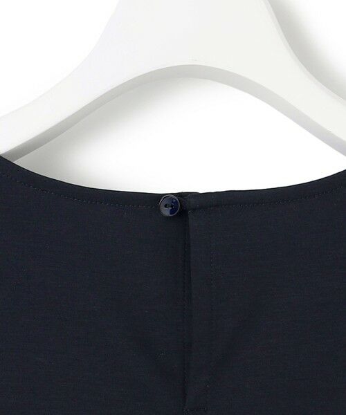 S size ONWARD(小さいサイズ) / エスサイズオンワード カットソー | 【汗じみ防止加工】スカーフプリントコンビ フレンチスリーブ カットソー | 詳細12