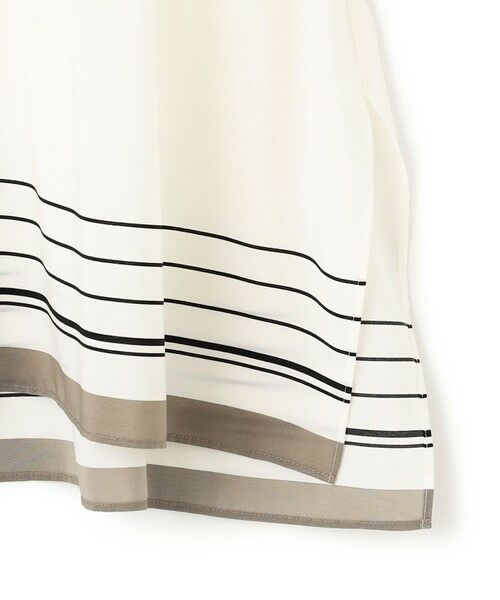 S size ONWARD(小さいサイズ) / エスサイズオンワード カットソー | 【汗じみ防止加工】スカーフプリントコンビ ヘムデザイン チュニック | 詳細7