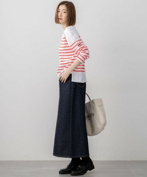 S size ONWARD(小さいサイズ) / エスサイズオンワード カットソー | 【洗える】Armor-lux パネルボーダー 長袖Tシャツ | 詳細5