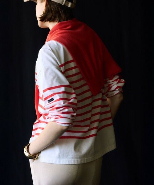 S size ONWARD(小さいサイズ) / エスサイズオンワード カットソー | 【洗える】Armor-lux パネルボーダー 長袖Tシャツ | 詳細3