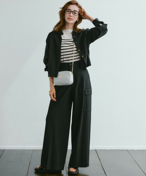 S size ONWARD(小さいサイズ) / エスサイズオンワード カットソー | 【洗える】Armor-lux パネルボーダー 長袖Tシャツ | 詳細27