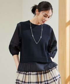 S size ONWARD(小さいサイズ) / エスサイズオンワード ニット・セーター | 【カタログ掲載・洗える】ハイツイストコットンアセテートプルオーバー ニット