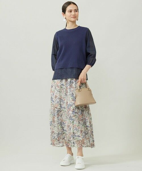 S size ONWARD(小さいサイズ) / エスサイズオンワード ニット・セーター | 【カタログ掲載・洗える】ハイツイストコットンアセテートプルオーバー ニット | 詳細7