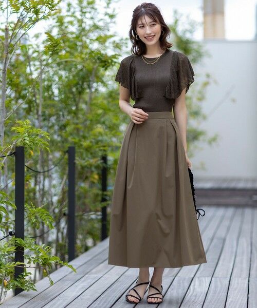 S size ONWARD(小さいサイズ) / エスサイズオンワード ニット・セーター | 【洗える】レーシーフレアスリーブ ニット | 詳細2