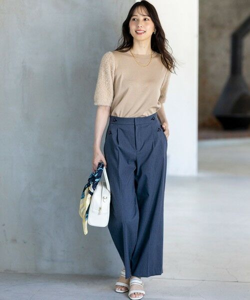 S size ONWARD(小さいサイズ) / エスサイズオンワード ニット・セーター | 【洗える】シャギースリーブ ニット | 詳細9