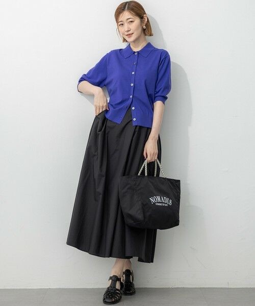 S size ONWARD(小さいサイズ) / エスサイズオンワード カーディガン・ボレロ | 【洗える/吊り干しOK】ヴィスコースストレッチ ポロニット カーディガン | 詳細24