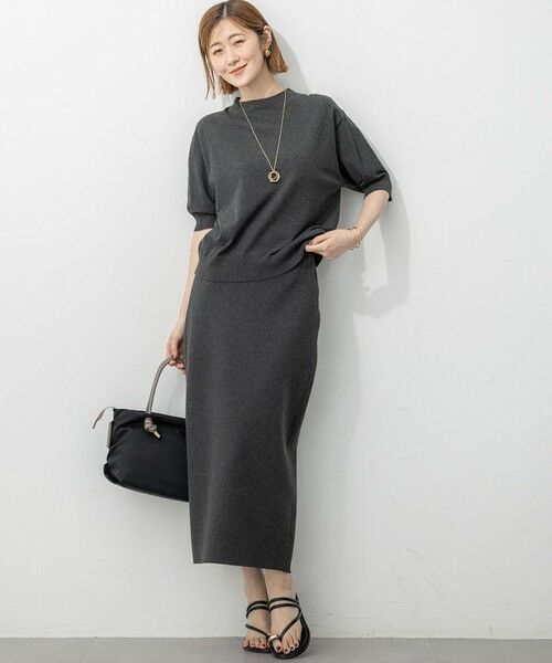 S size ONWARD(小さいサイズ) / エスサイズオンワード ニット・セーター | 【洗える/吊り干しOK】ヴィスコースストレッチ パフスリーブ ニット | 詳細4