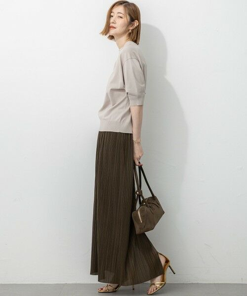 S size ONWARD(小さいサイズ) / エスサイズオンワード ニット・セーター | 【洗える/吊り干しOK】ヴィスコースストレッチ パフスリーブ ニット | 詳細20