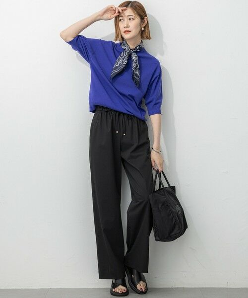 S size ONWARD(小さいサイズ) / エスサイズオンワード ニット・セーター | 【洗える/吊り干しOK】ヴィスコースストレッチ パフスリーブ ニット | 詳細25