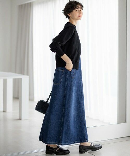 S size ONWARD(小さいサイズ) / エスサイズオンワード カーディガン・ボレロ | 【洗える/吊り干しOK】ヴィスコースストレッチ Vネック ニットカーディガン | 詳細4