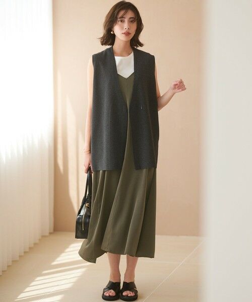 S size ONWARD(小さいサイズ) / エスサイズオンワード ベスト | 【洗える/吊り干しOK】ヴィスコースストレッチ ニットベスト | 詳細4