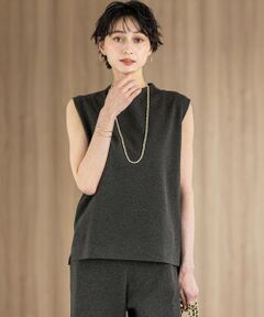 S size ONWARD(小さいサイズ) / エスサイズオンワード ニット・セーター | 【洗える/吊り干しOK】ヴィスコースストレッチ ノースリーブ ニット