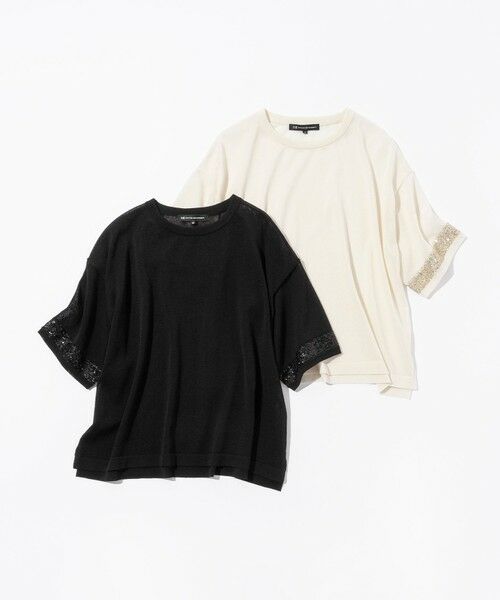 S size ONWARD(小さいサイズ) / エスサイズオンワード ニット・セーター | 【洗える】スパンコールシアー ニットT | 詳細4