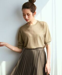 S size ONWARD(小さいサイズ) / エスサイズオンワード ニット・セーター | 【洗える】オータムメタリック ラメ ニットT