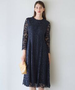 S size ONWARD(小さいサイズ) / エスサイズオンワード ドレス | 【APPLAUDIR】モールラインフラワーレース ドレス