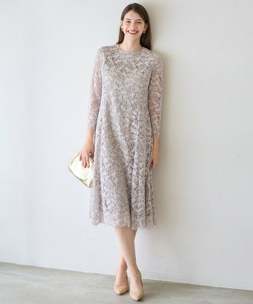 S size ONWARD(小さいサイズ) / エスサイズオンワード ドレス | 【APPLAUDIR】モールラインフラワーレース ドレス | 詳細2