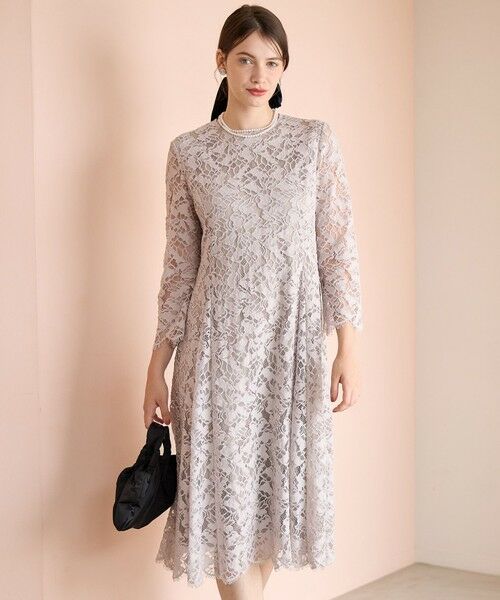 ララ♪ APPLAUDIR】モールラインフラワーレース ドレス （ドレス）｜S size