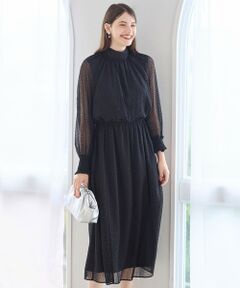 S size ONWARD(小さいサイズ) / エスサイズオンワード ドレス | 【APPLAUDIR】シアードットフロッキー ドレス