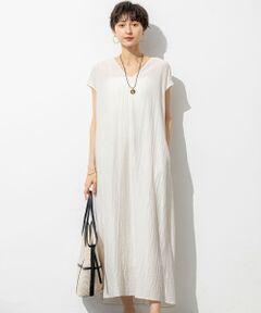 S size ONWARD(小さいサイズ) / エスサイズオンワード ロング・マキシ丈ワンピース | 【SLOW/一部店舗限定】ナチュラルピケワッシャー ワンピース