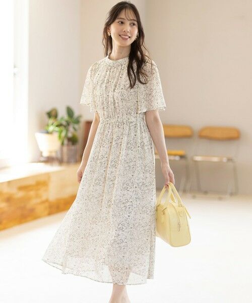 S size ONWARD(小さいサイズ) / エスサイズオンワード ロング・マキシ丈ワンピース | 【洗える】プリント ワンピース | 詳細3