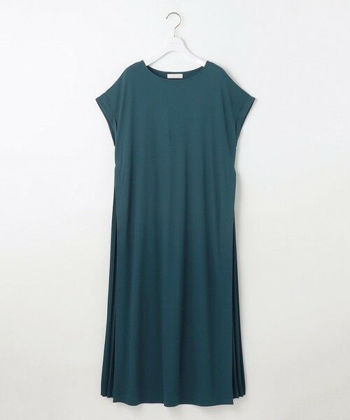 S size ONWARD(小さいサイズ) / エスサイズオンワード ロング・マキシ丈ワンピース | 【接触冷感・UVカット・洗える】ハイストレッチスムースサイドプリ−ツ ワンピース | 詳細5