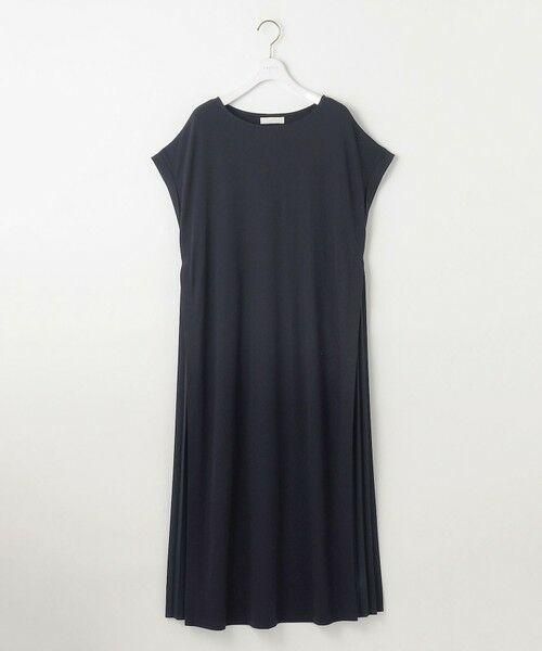 S size ONWARD(小さいサイズ) / エスサイズオンワード ロング・マキシ丈ワンピース | 【接触冷感・UVカット・洗える】ハイストレッチスムースサイドプリ−ツ ワンピース | 詳細11