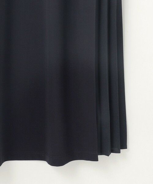 S size ONWARD(小さいサイズ) / エスサイズオンワード ロング・マキシ丈ワンピース | 【接触冷感・UVカット・洗える】ハイストレッチスムースサイドプリ−ツ ワンピース | 詳細16