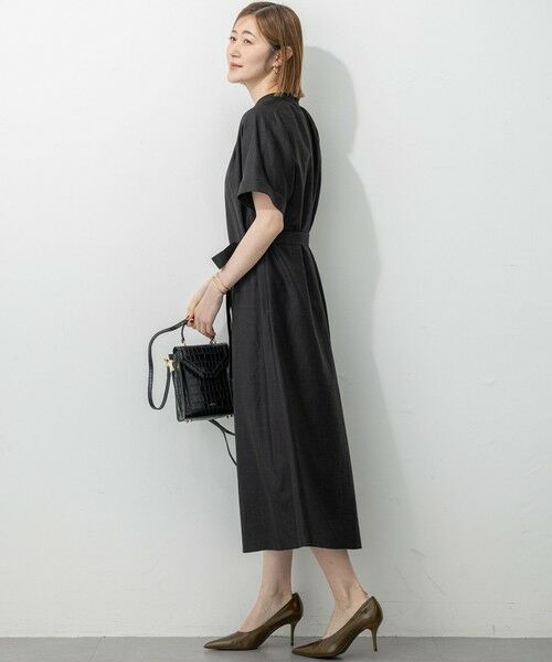 S size ONWARD(小さいサイズ) / エスサイズオンワード ロング・マキシ丈ワンピース | 【洗える】トリアセスラブストレッチ ワンピース | 詳細2