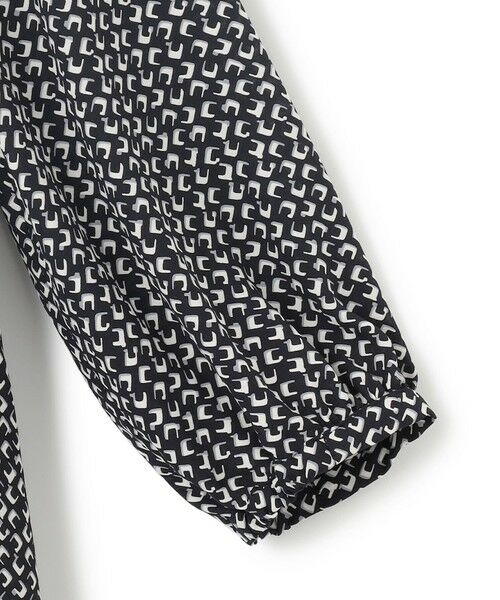 S size ONWARD(小さいサイズ) / エスサイズオンワード ロング・マキシ丈ワンピース | 【洗える】モダンジオメトリックプリント ワンピース | 詳細5