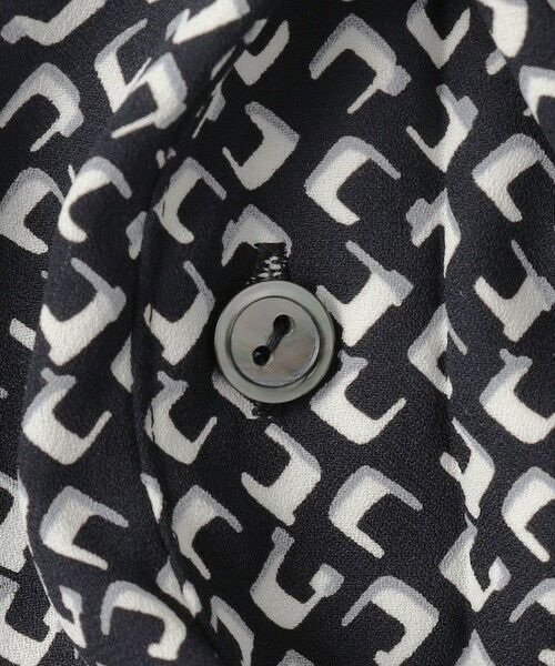 S size ONWARD(小さいサイズ) / エスサイズオンワード ロング・マキシ丈ワンピース | 【洗える】モダンジオメトリックプリント ワンピース | 詳細7