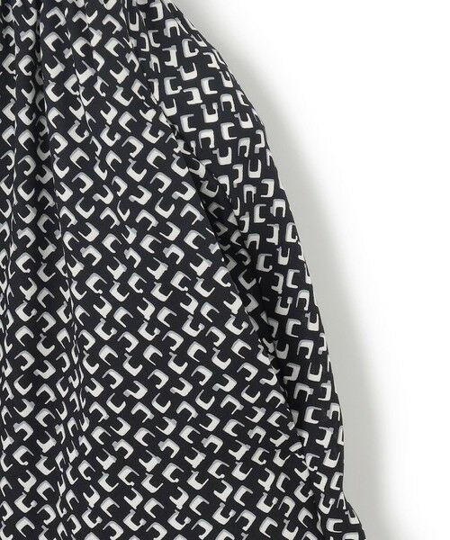 S size ONWARD(小さいサイズ) / エスサイズオンワード ロング・マキシ丈ワンピース | 【洗える】モダンジオメトリックプリント ワンピース | 詳細4