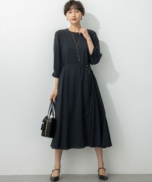 S size ONWARD(小さいサイズ) / エスサイズオンワード ロング・マキシ丈ワンピース | シアースパンオーガンジー ワンピース | 詳細4