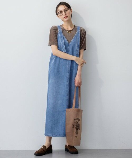 S size ONWARD(小さいサイズ) / エスサイズオンワード ロング・マキシ丈ワンピース | 【RED CARD TOKYO×23区】デニム サロペット ワンピース | 詳細1