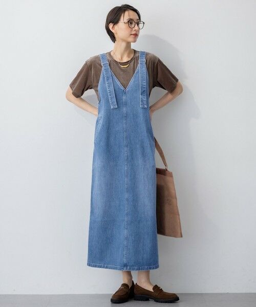 S size ONWARD(小さいサイズ) / エスサイズオンワード ロング・マキシ丈ワンピース | 【RED CARD TOKYO×23区】デニム サロペット ワンピース | 詳細2