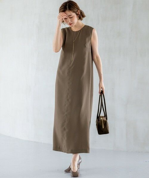 S size ONWARD(小さいサイズ) / エスサイズオンワード ロング・マキシ丈ワンピース | 【一部店舗限定/UVカット/洗える】ライトウェイトツイル ケープ付き ワンピース | 詳細28