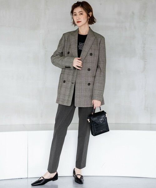 S size ONWARD(小さいサイズ) / エスサイズオンワード その他パンツ | 【撥水加工/洗える】ドライ2WAYストレッチ テーパード パンツ | 詳細1