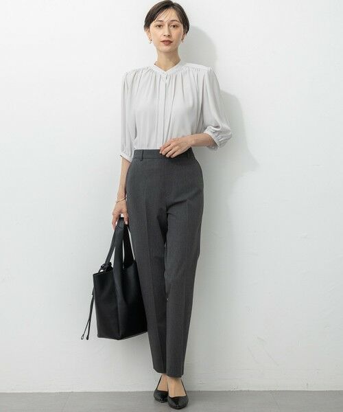 S size ONWARD(小さいサイズ) / エスサイズオンワード その他パンツ | 【撥水加工/洗える】ドライ2WAYストレッチ テーパード パンツ | 詳細3