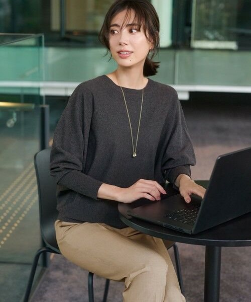 S size ONWARD(小さいサイズ) / エスサイズオンワード その他パンツ | 【撥水加工/洗える】ドライ2WAYストレッチ テーパード パンツ | 詳細12