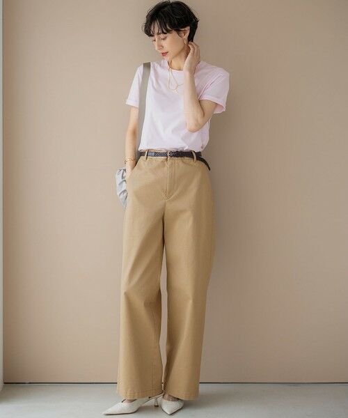 S size ONWARD(小さいサイズ) / エスサイズオンワード チノ・ワークパンツ | 【Oggi9月号掲載/洗える】ストレッチギャバ チノ パンツ | 詳細7