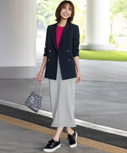 S size ONWARD(小さいサイズ) / エスサイズオンワード ミニ・ひざ丈スカート | 【洗える】ラメ裏毛 スカート | 詳細3