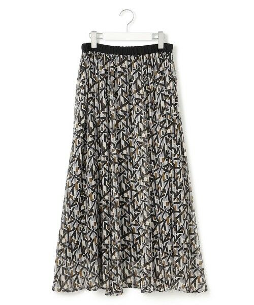 S size ONWARD(小さいサイズ) / エスサイズオンワード ミニ・ひざ丈スカート | 【洗える】Ratti アブストラクトプリント スカート | 詳細9