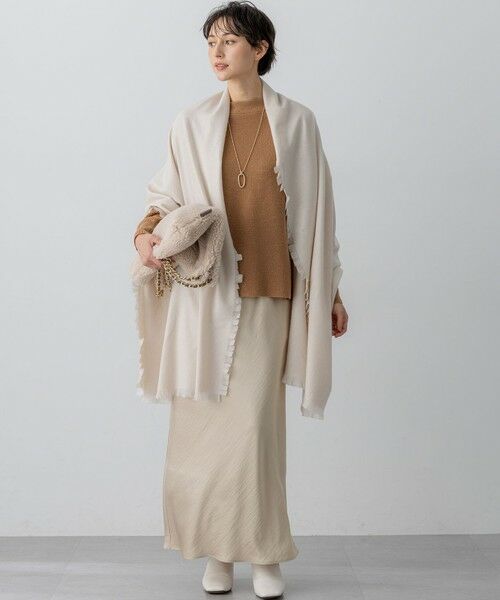 S size ONWARD(小さいサイズ) / エスサイズオンワード ミニ・ひざ丈スカート | 【洗える】テクスチャーサテン ナロー スカート | 詳細26