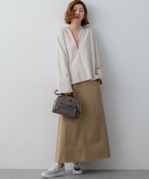 S size ONWARD(小さいサイズ) / エスサイズオンワード ミニ・ひざ丈スカート | 【WEB&一部店舗限定カラーあり】ストレッチギャバ チノ スカート | 詳細20