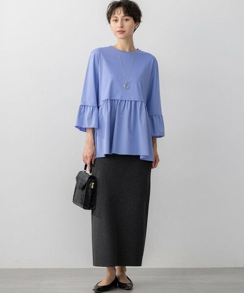 S size ONWARD(小さいサイズ) / エスサイズオンワード ミニ・ひざ丈スカート | 【洗える/吊り干しOK】ヴィスコースストレッチ タイトスカート | 詳細5