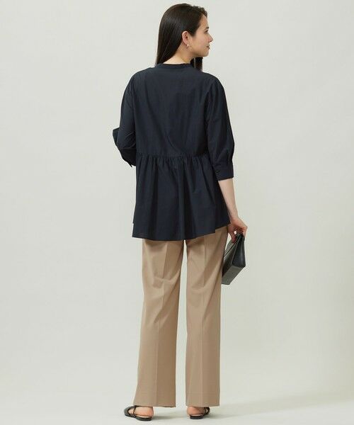 S size ONWARD(小さいサイズ) / エスサイズオンワード シャツ・ブラウス | シアーソフトシャンブレーペプラム ブラウス | 詳細16